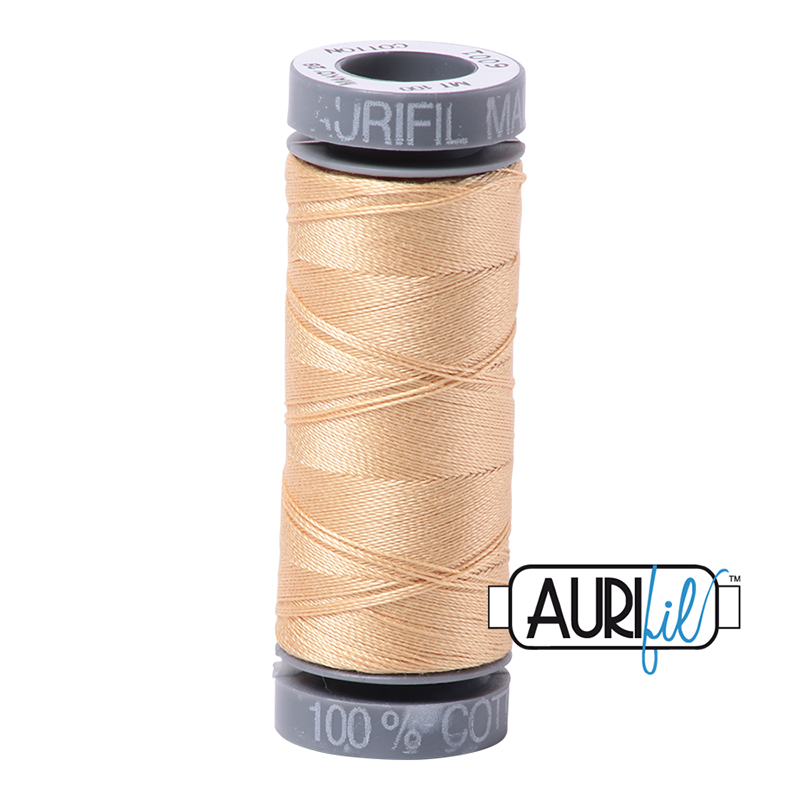 Aurifil 28wt Thread #6001 - 109 yards, zoomed in. Select this picture to zoom back out.