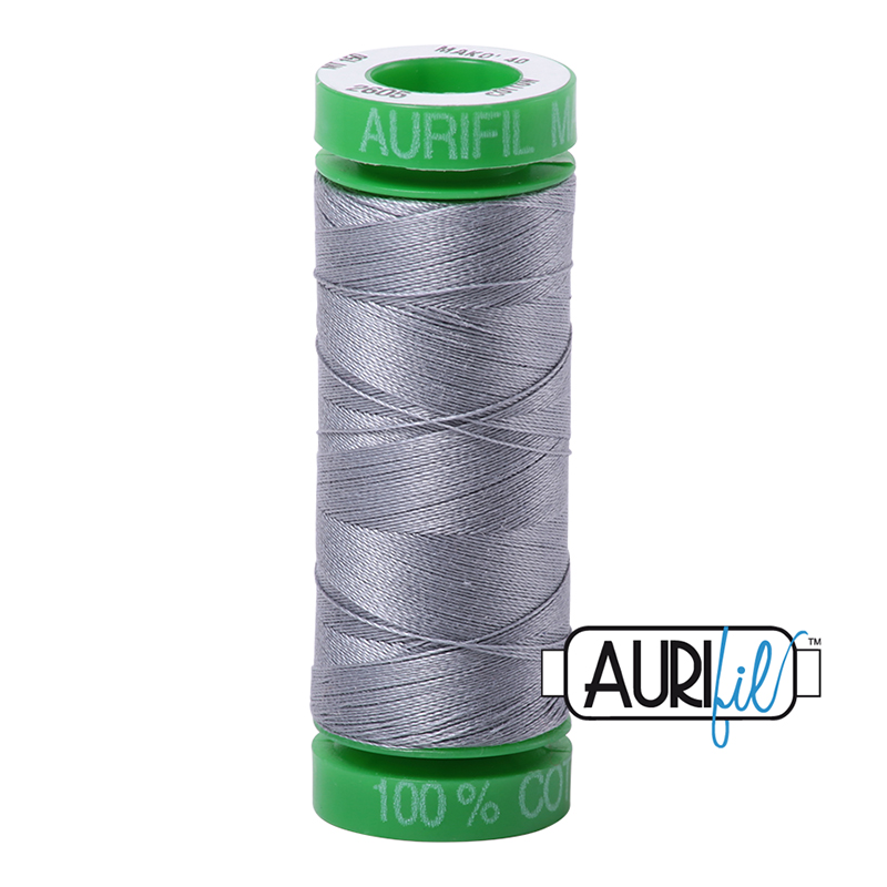 Aurifil 40wt Thread #2605 - 154 yards, zoomed in. Select this picture to zoom back out.