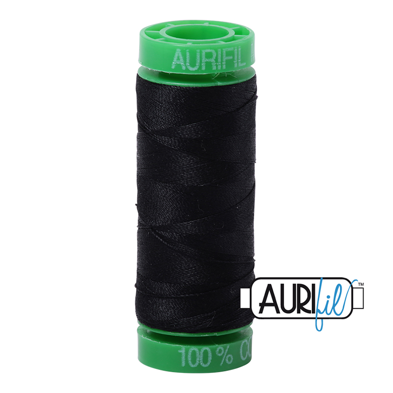 Aurifil 40wt Thread #2692 Black - 154 yards