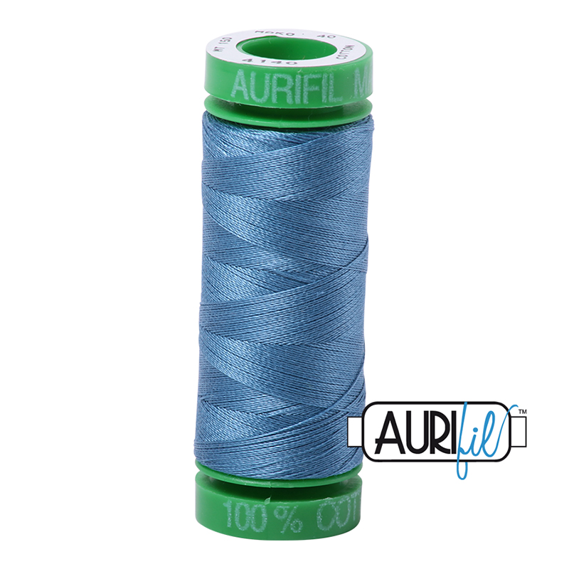 Aurifil 40wt Thread #4140 - 154 yards, zoomed in. Select this picture to zoom back out.