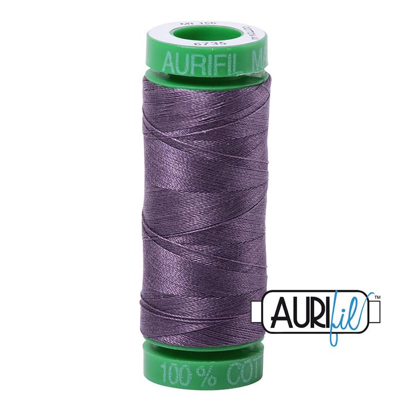 Aurifil 40wt Thread #6735 - 154 yards, zoomed in. Select this picture to zoom back out.