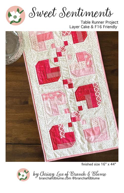 Sweet Sentiments Table Runner - Quilt Pattern