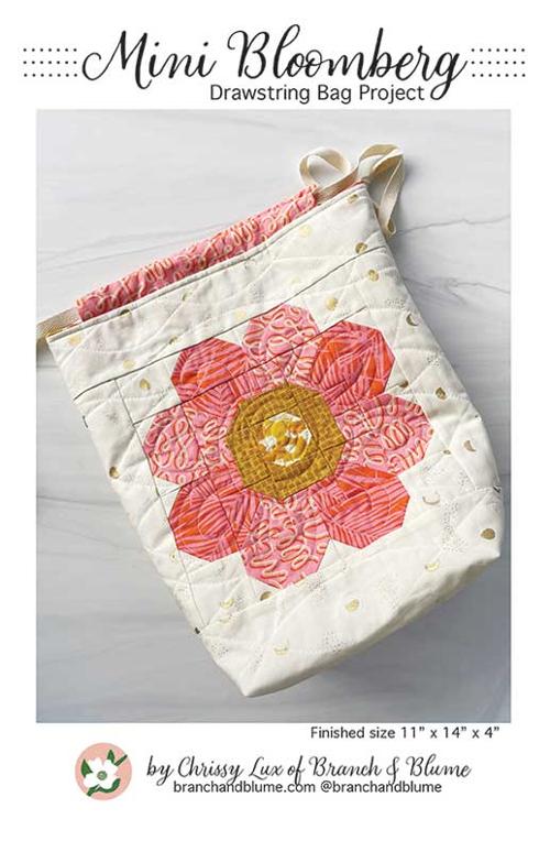 Mini Bloomberg Drawstring Bag Project - Sewing Pattern
