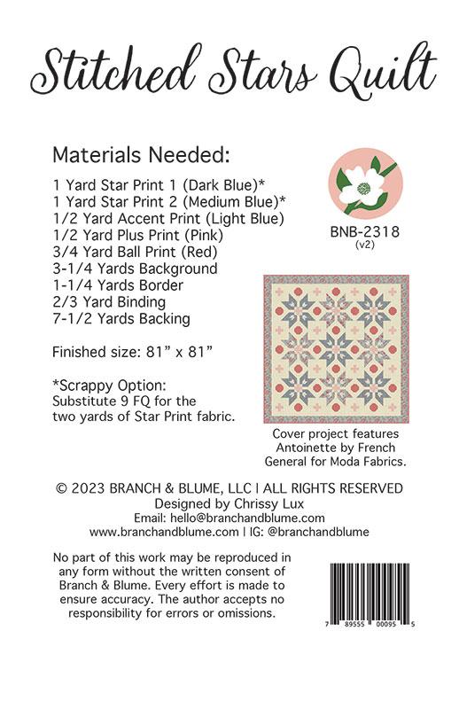 Stitched Stars - Quilt Pattern