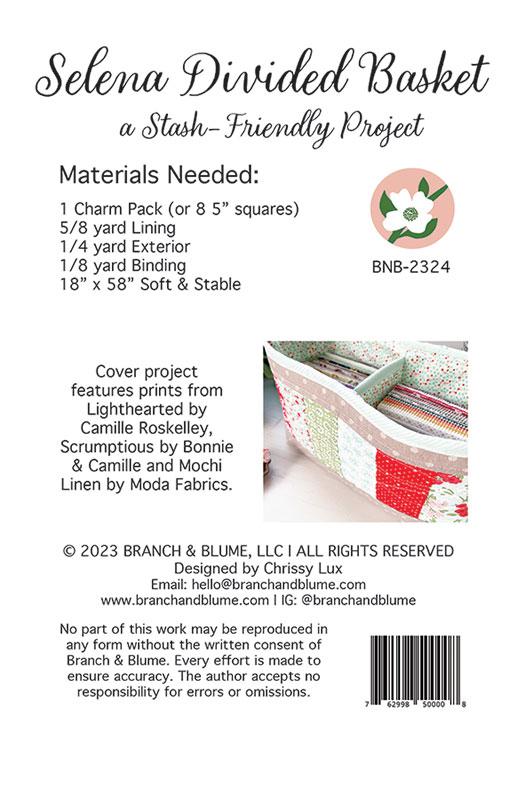 Selena Divided Basket - Sewing Pattern