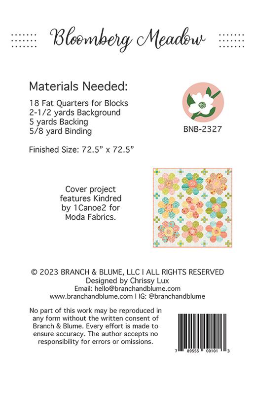 Bloomberg Meadow - Quilt Pattern