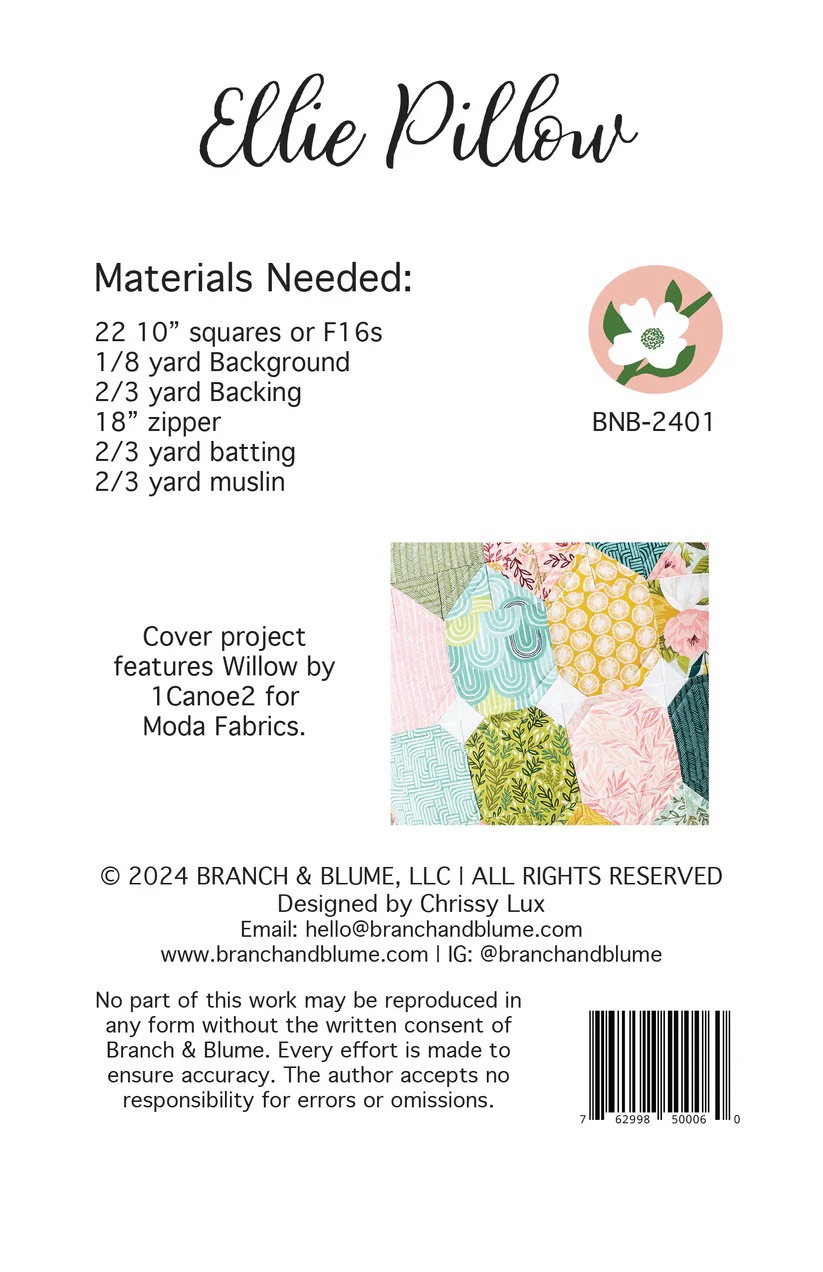 Ellie Pillow - Sewing Pattern