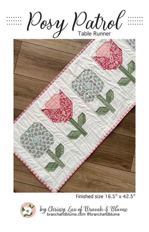 Posy Patrol Table Runner - Sewing Pattern