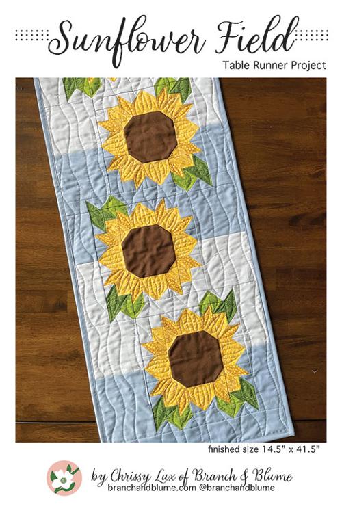 Sunflower Field Table Runner - Quilt Pattern