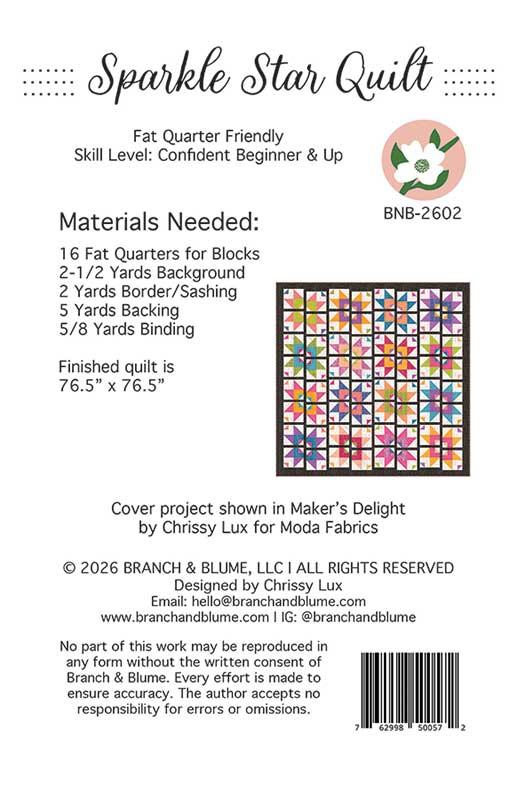 Sparkle Star Quilt - Quilt Pattern