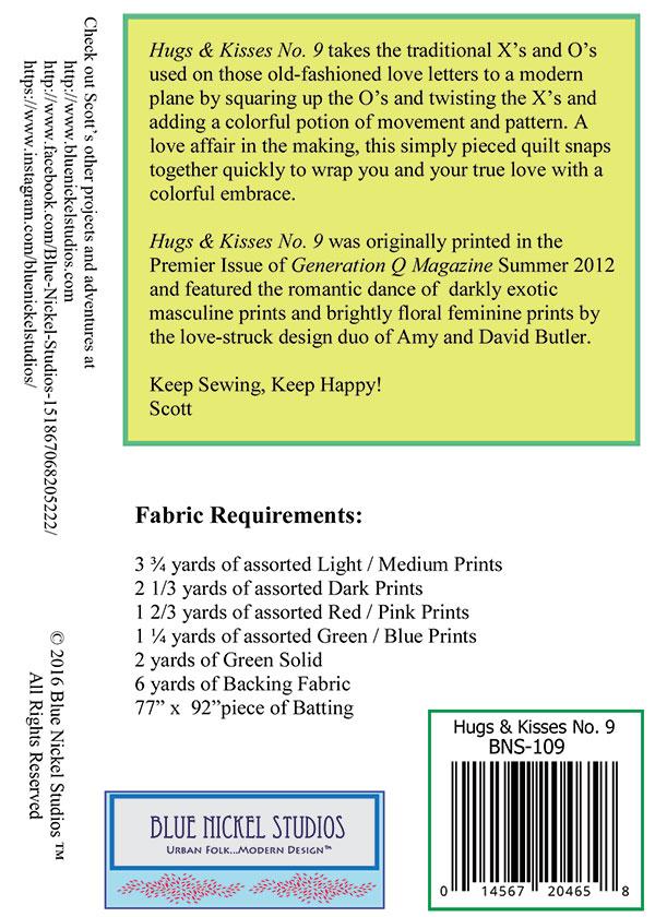 Hugs And Kisses No 9 - Quilt Pattern