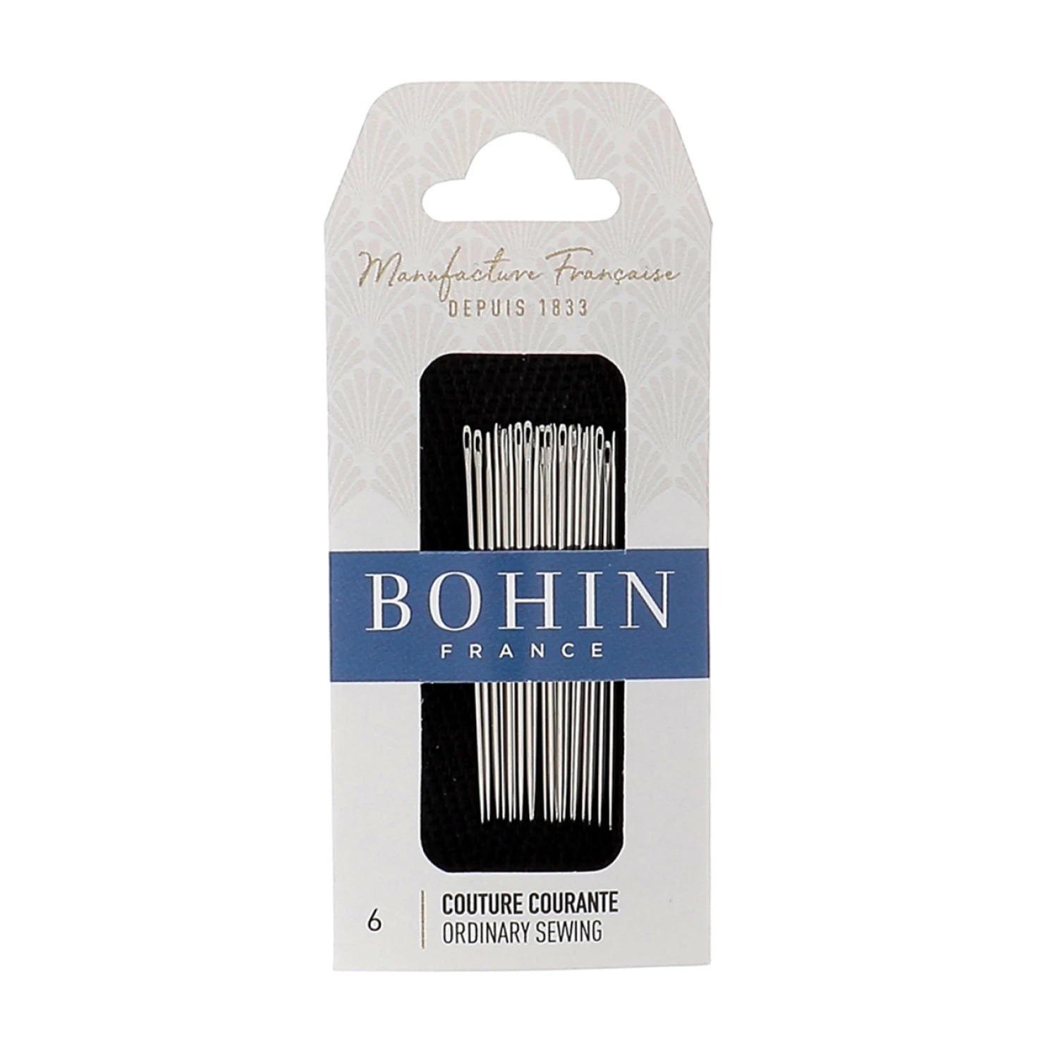 Bohin Sharp Needles Size 6, zoomed in. Select this picture to zoom back out.