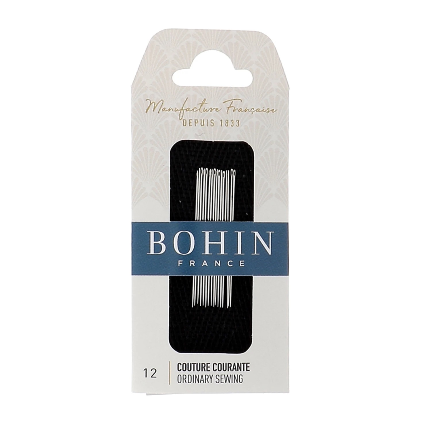 Bohin Sharp Needles Size 12, zoomed in. Select this picture to zoom back out.