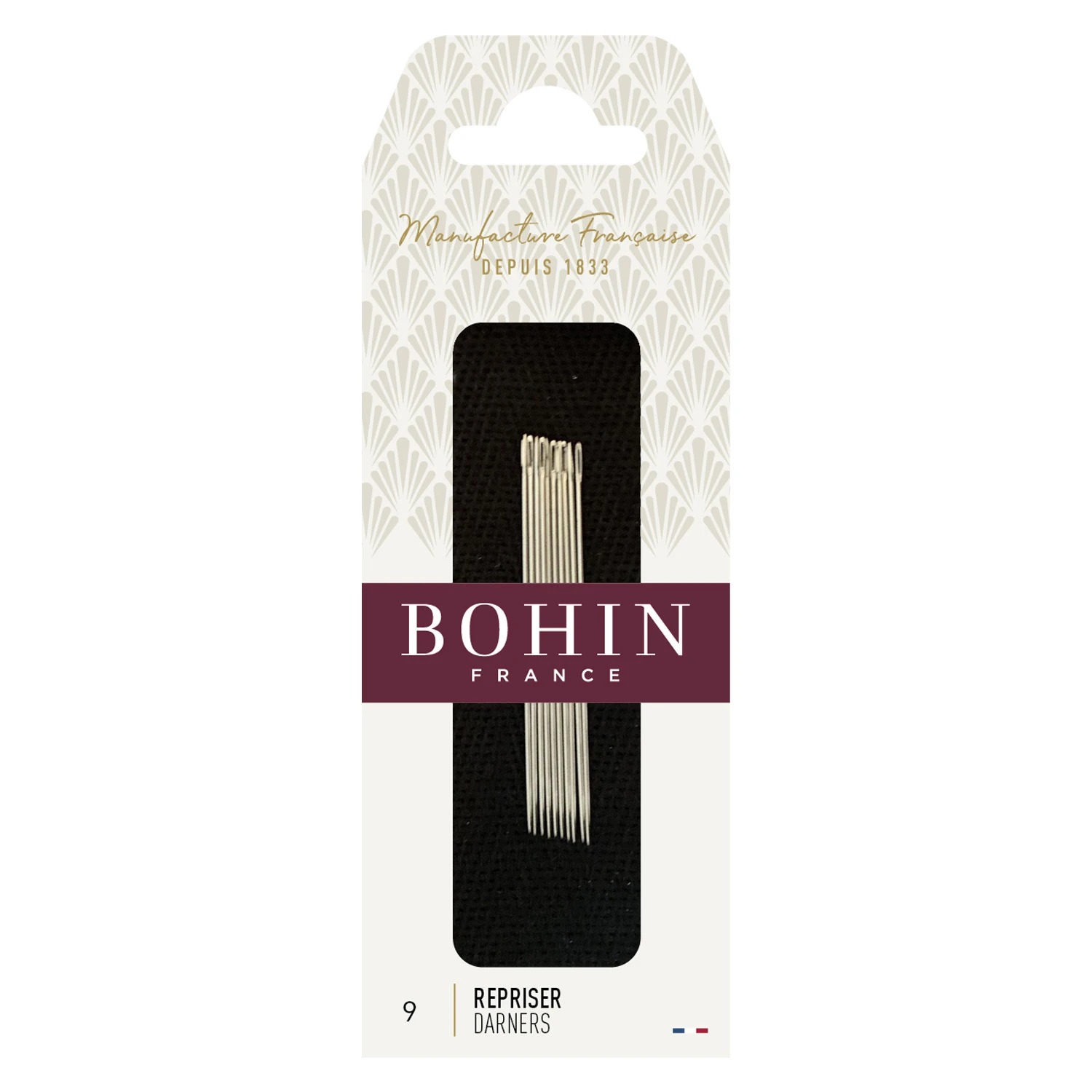 Bohin Darners Needles - Size 9, zoomed in. Select this picture to zoom back out.