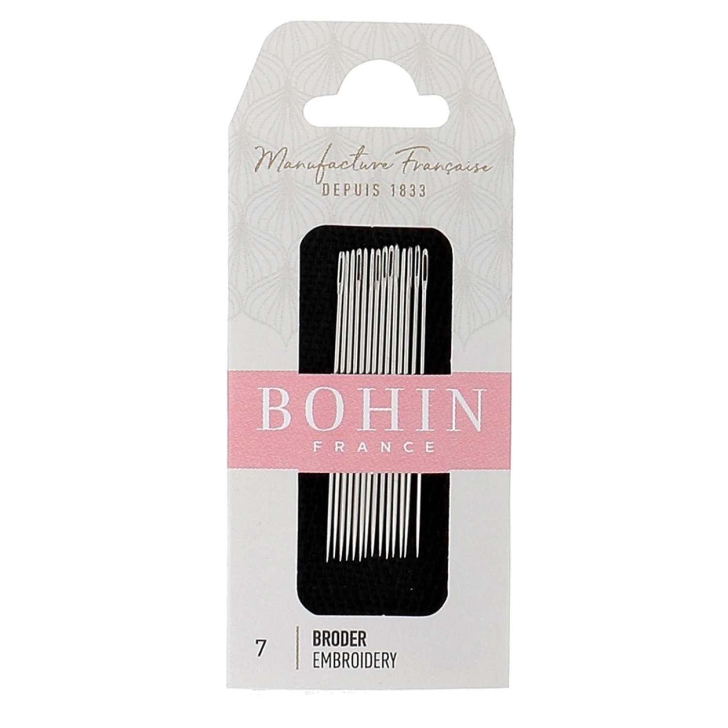 Bohin Embroidery Crewel Needles - Size 7, zoomed in. Select this picture to zoom back out.