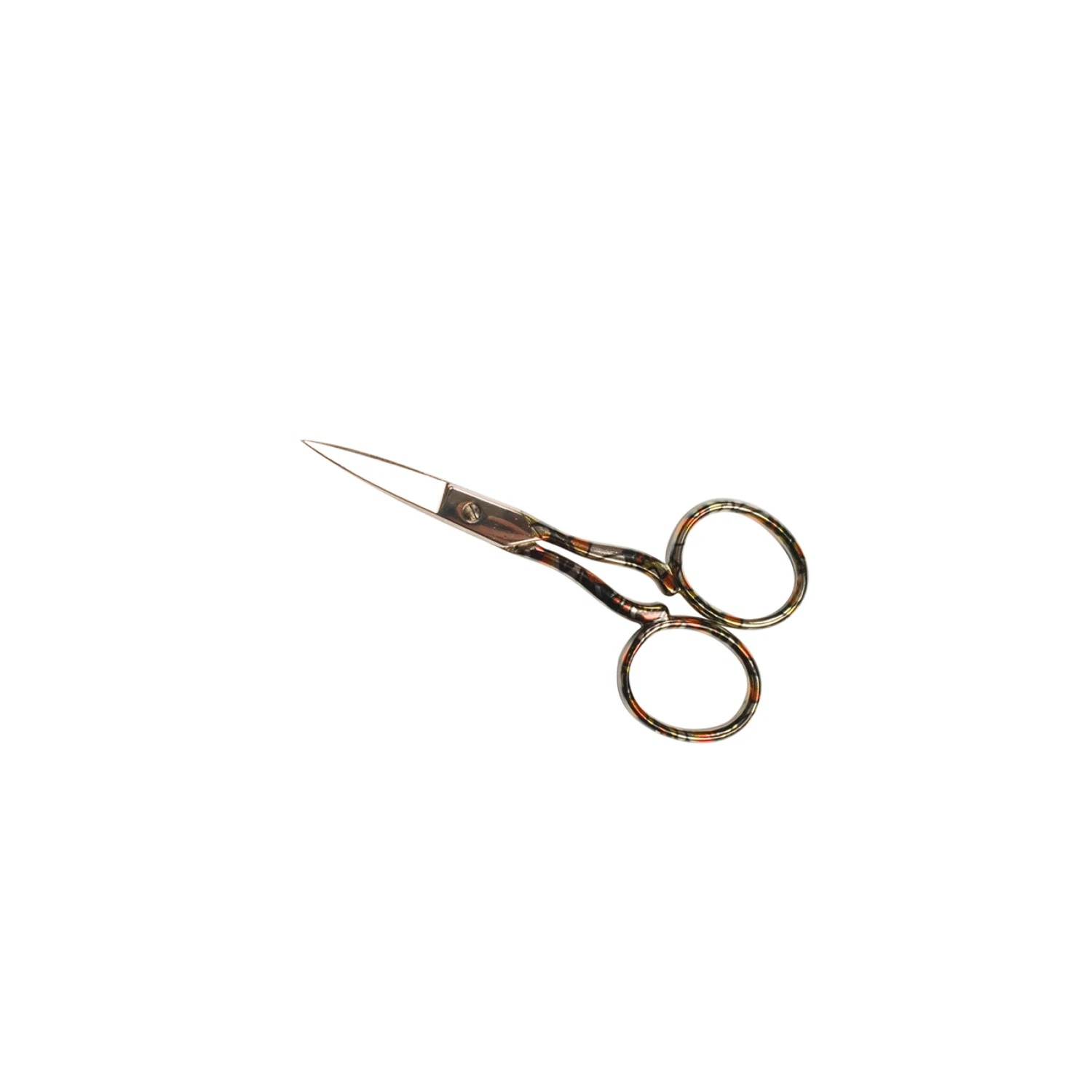 Bohin Giakarta Embroidery Scissor - 3.5" Rainbow, zoomed in. Select this picture to zoom back out.