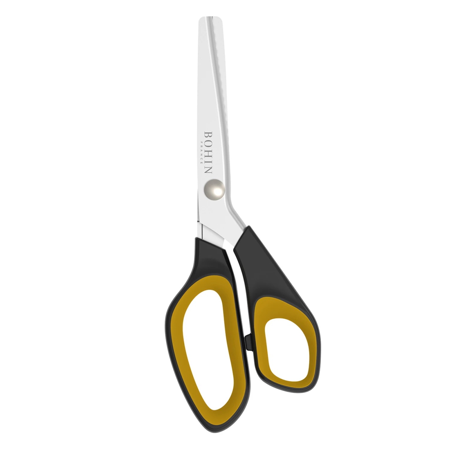 Bohin Pinking Scissors - 9", zoomed in. Select this picture to zoom back out.