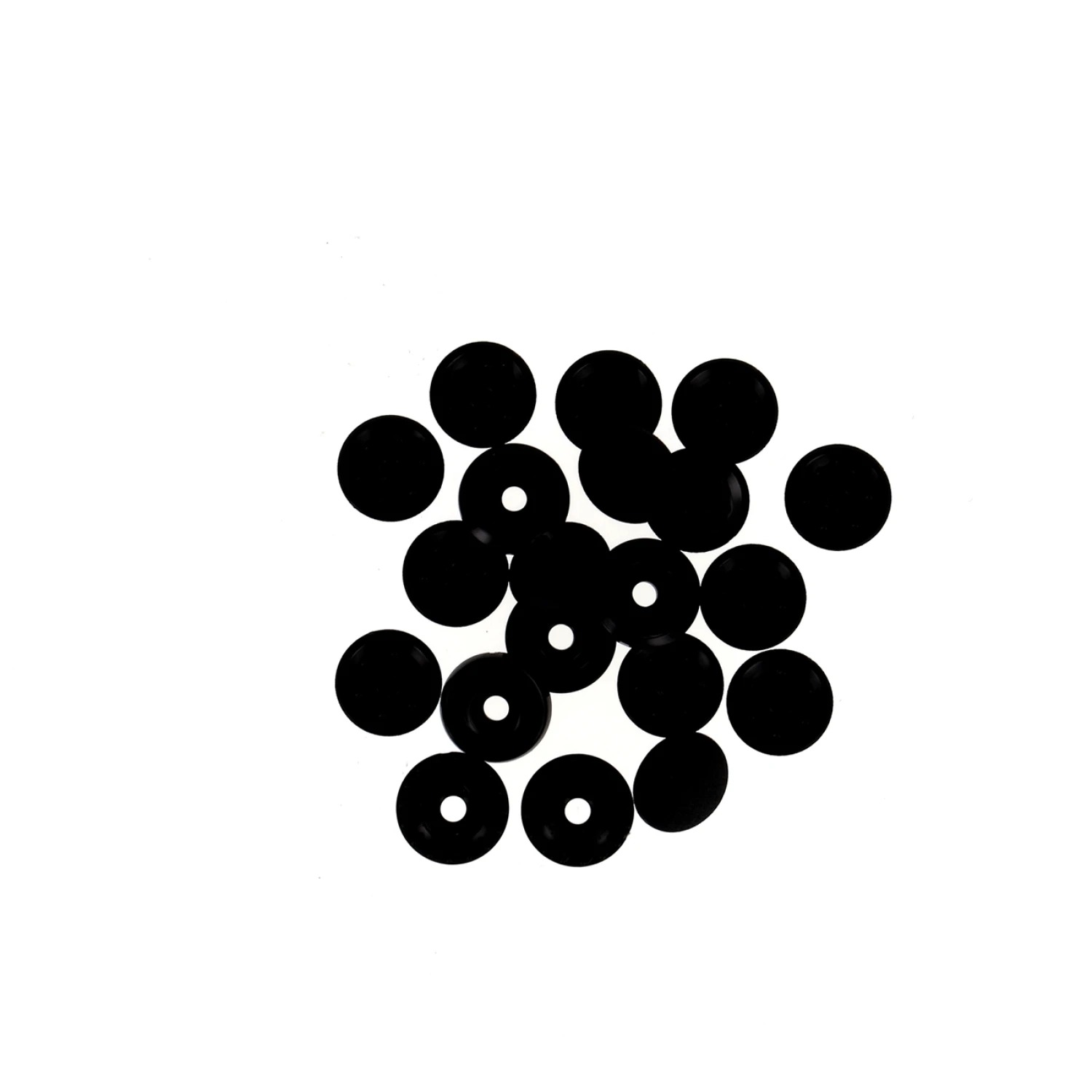 Finger Snap Buttons 9mm - Black 8 ct. , zoomed in. Select this picture to zoom back out.
