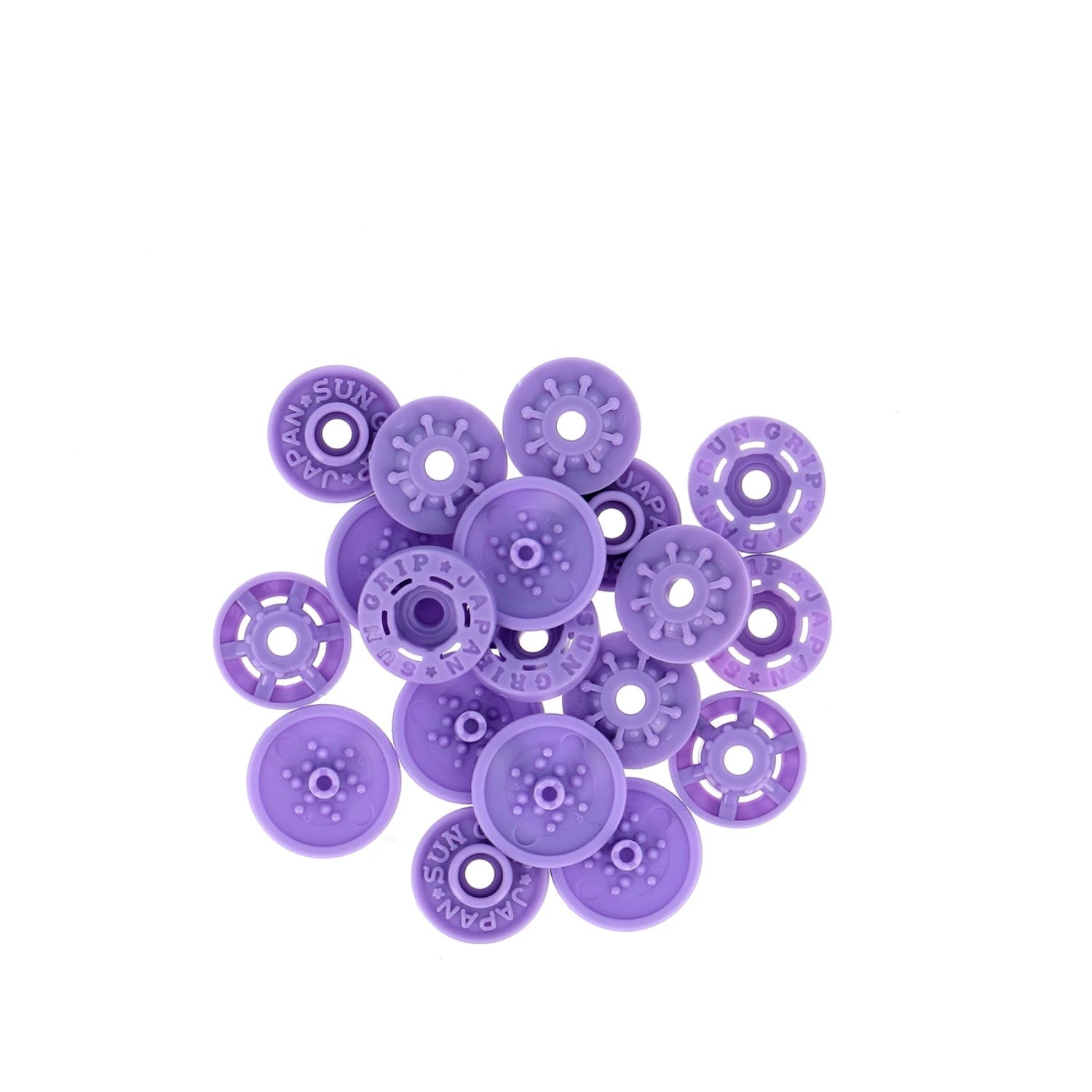 Finger Snap Buttons 13mm - Mauve 8 ct. , zoomed in. Select this picture to zoom back out.