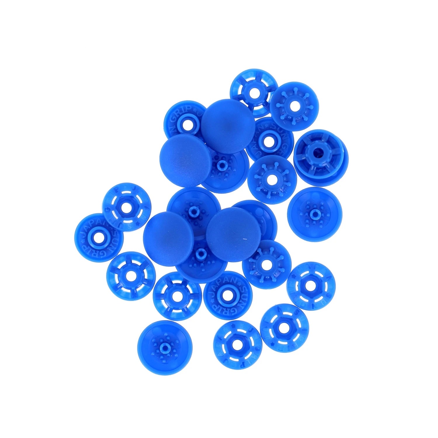 Finger Snap Buttons 13mm - Royal Blue 8 ct. , zoomed in. Select this picture to zoom back out.
