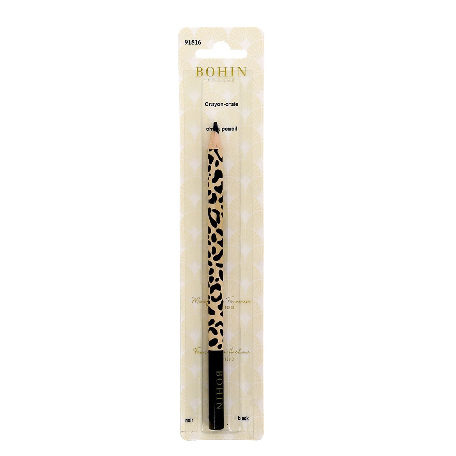 Dressmaker Pencil Savage Leopard Black, zoomed in. Select this picture to zoom back out.