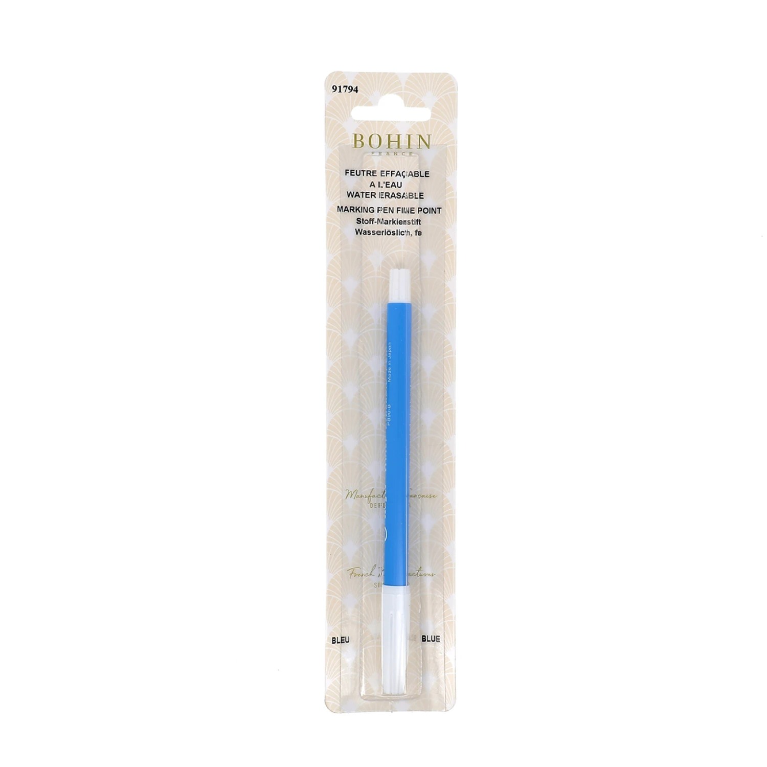 Water-Erasable Pencil - Blue, zoomed in. Select this picture to zoom back out.