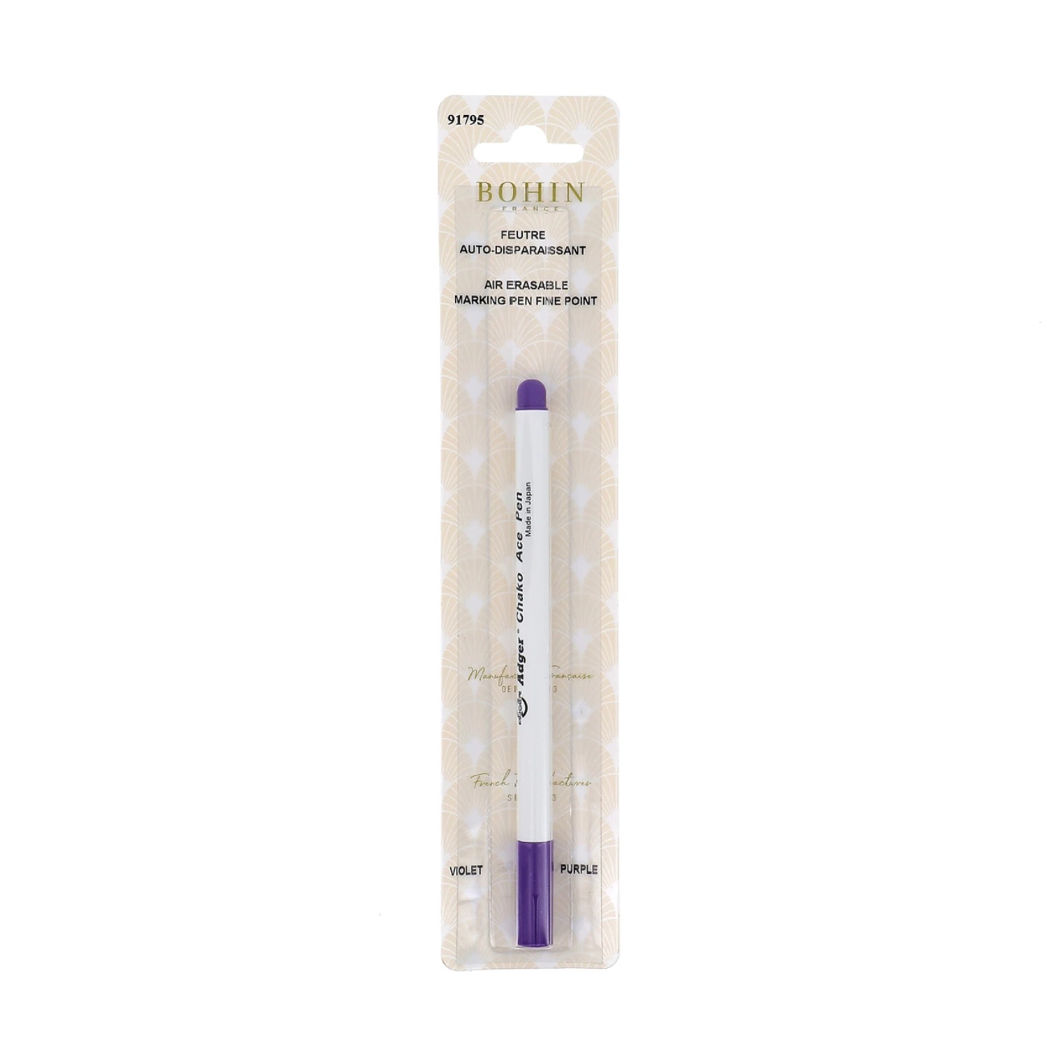 Water and Air Erasable Pencil - Purple, zoomed in. Select this picture to zoom back out.