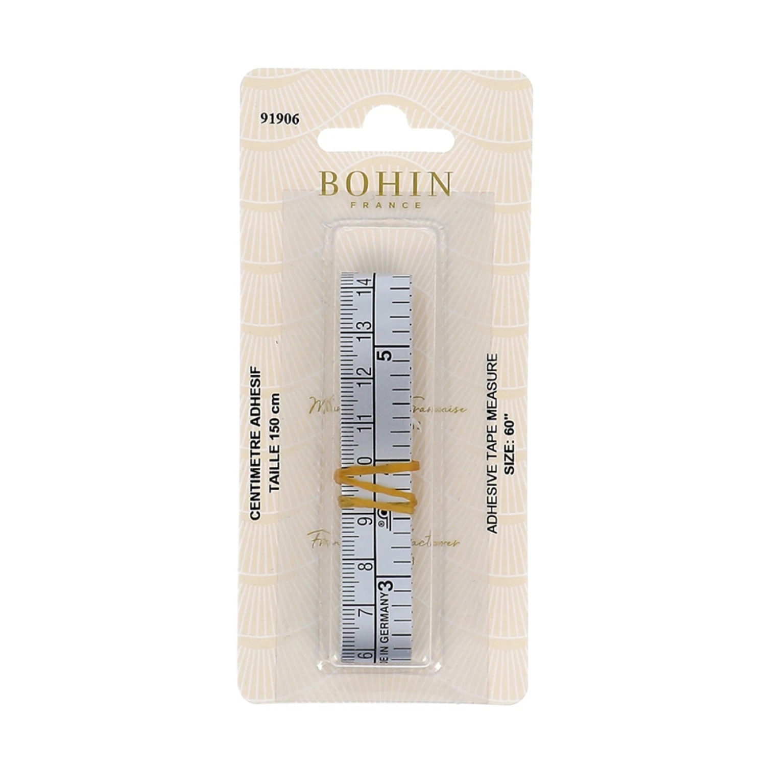 Stick-On Tape Measure 60in, zoomed in. Select this picture to zoom back out.