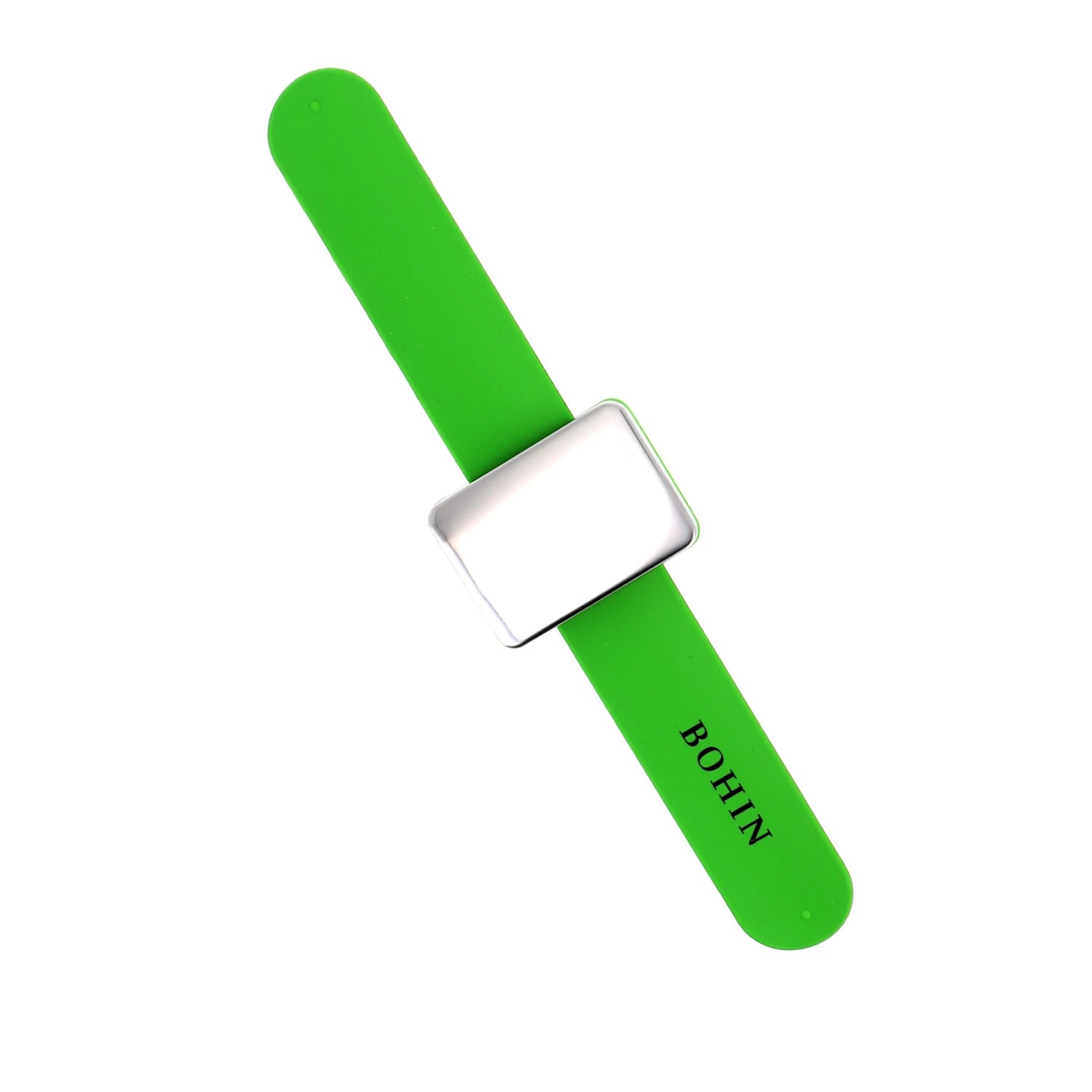 Magnetic PIncushion Bracelet - Green, different perspective #1, zoomed in. Select this picture to zoom back out.