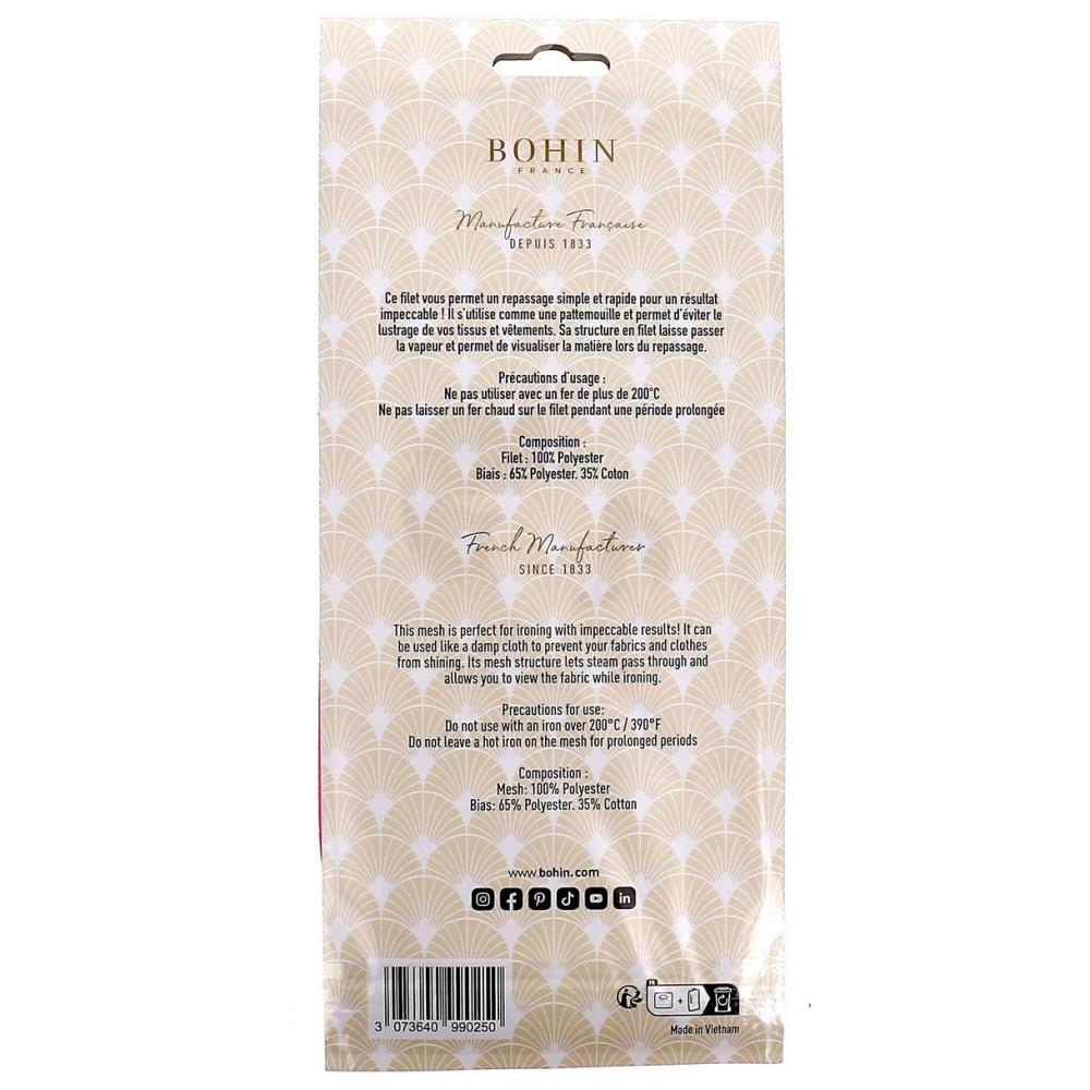 Bohin White Mesh Pressing Cloth 19" x 13.5"
