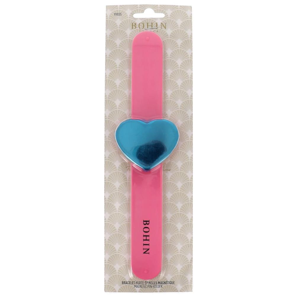 Pink Heart Magnetic Pin Holder Bracelet