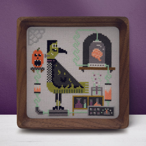 Trick or Tweet - Fitz - Halloween Cross Stitch Pattern