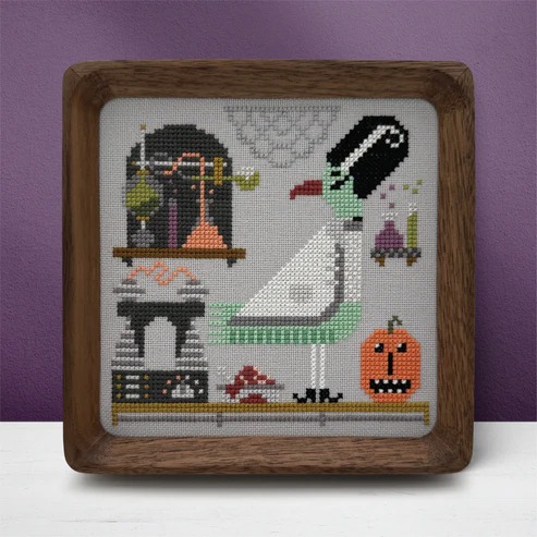 Trick or Tweet - Bea - Halloween Cross Stitch Pattern
