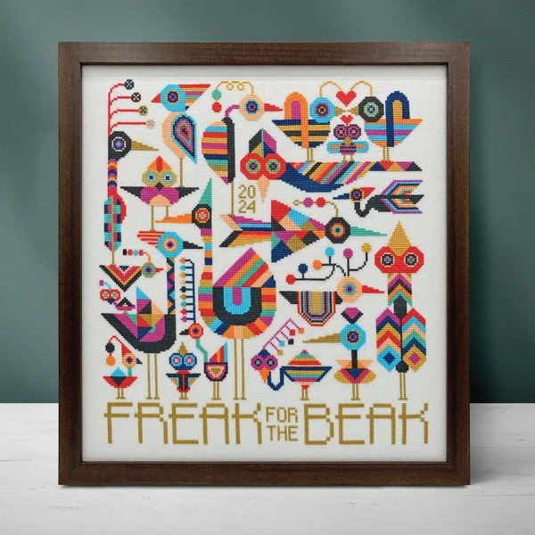 Freak for the Beak - Cross Stitch Pattern, zoomed in. Select this picture to zoom back out.
