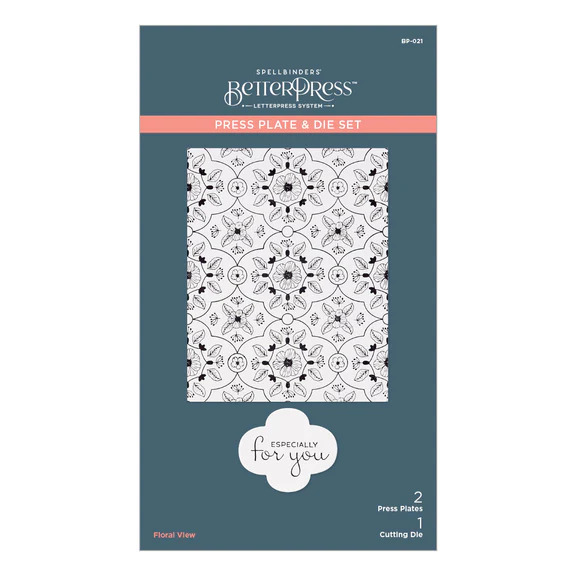 Floral View - Press Plate & Die Set