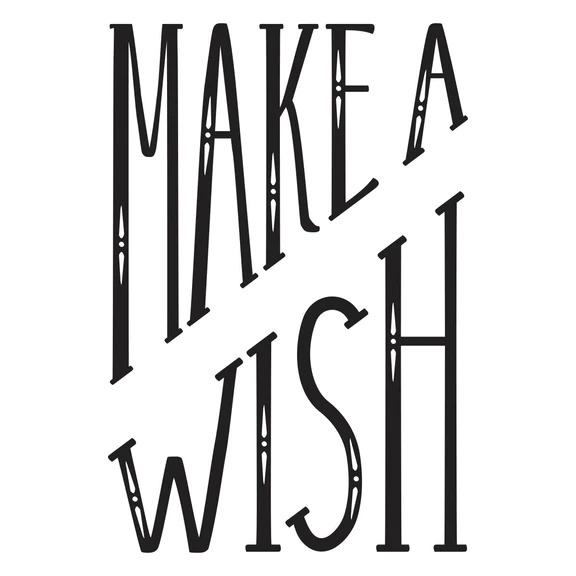 Diagonal Make a Wish - Press Plate