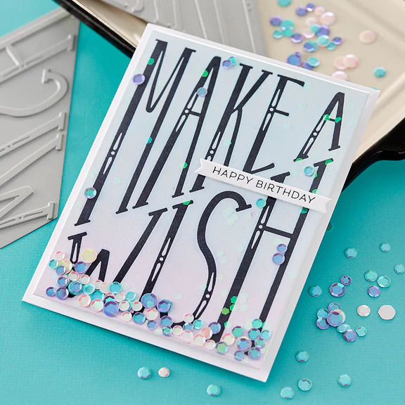 Diagonal Make a Wish - Press Plate