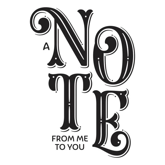 A Note From Me To You - Press Plate & Die Set