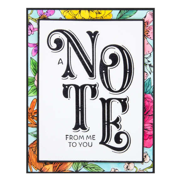 A Note From Me To You - Press Plate & Die Set