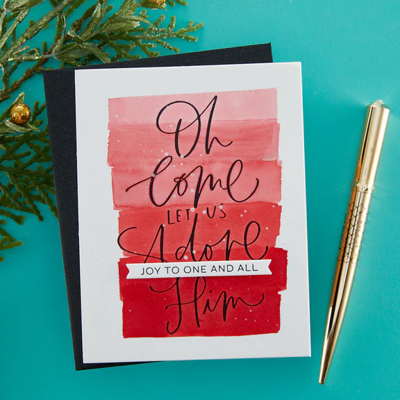 Merry & Bright Sentiment Strips - Press Plate & Die Set 