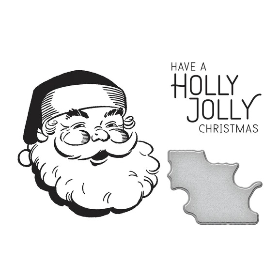 Holly Jolly Santa - Press Plate & Die Set 