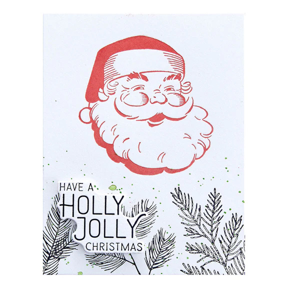 Holly Jolly Santa - Press Plate & Die Set 