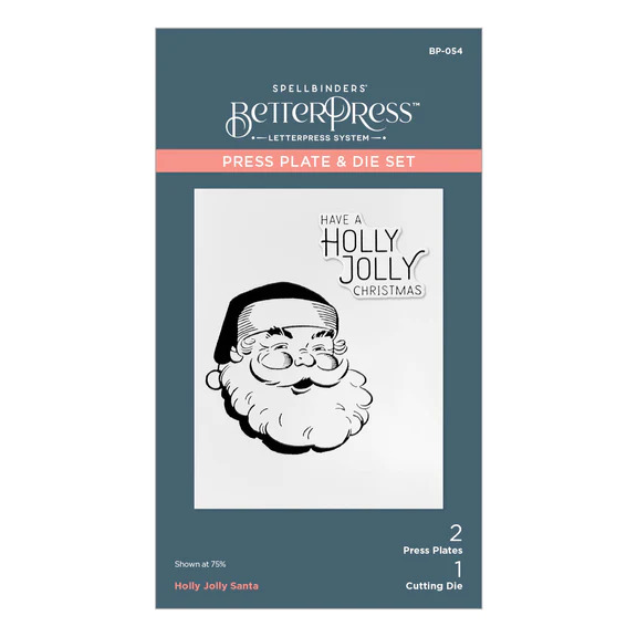 Holly Jolly Santa - Press Plate & Die Set 