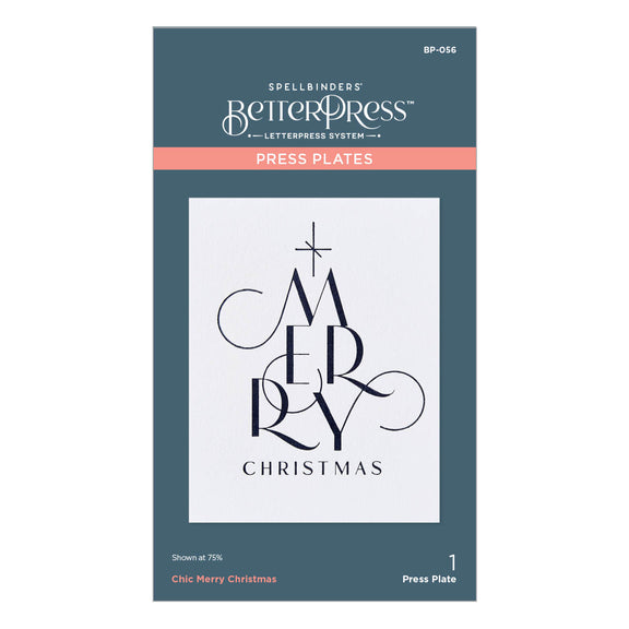Chic Merry Christmas - Press Plate