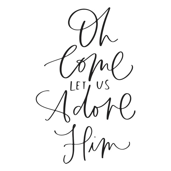 Let Us Adore Him - Press Plate 