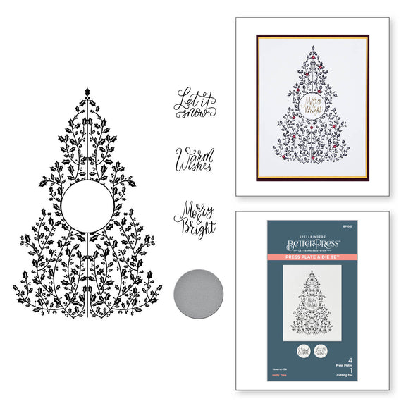 Holly Tree - Press Plate & Die Set 