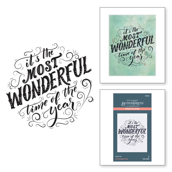 Most Wonderful Time - Press Plate Die