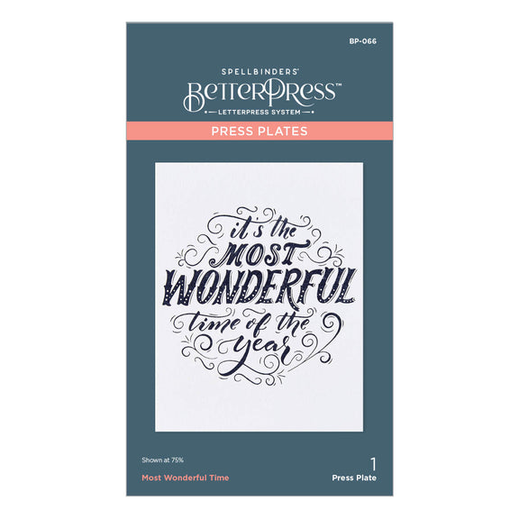 Most Wonderful Time - Press Plate Die