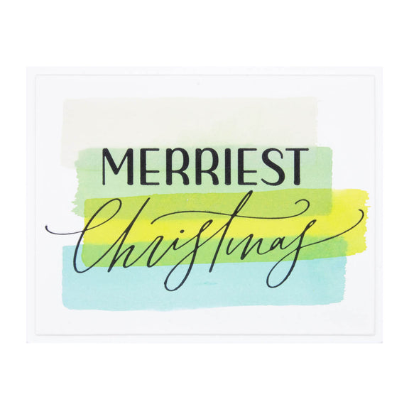 Merriest Christmas - Press Plate Die