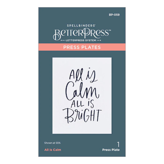 Seasons Greetings Evergreens - Press Plate & Die Set  